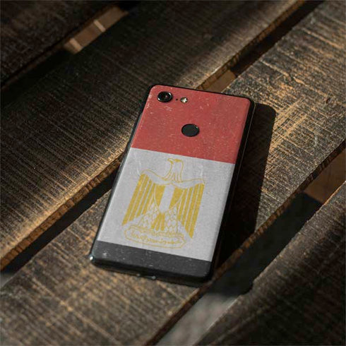Egyptian Flag Distressed Google Pixel 3 Skin